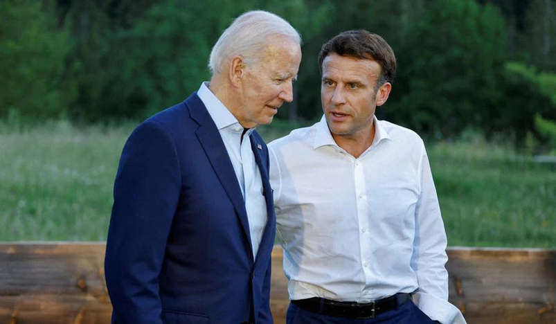 US President Joe Biden and French President Emmanuel Macron